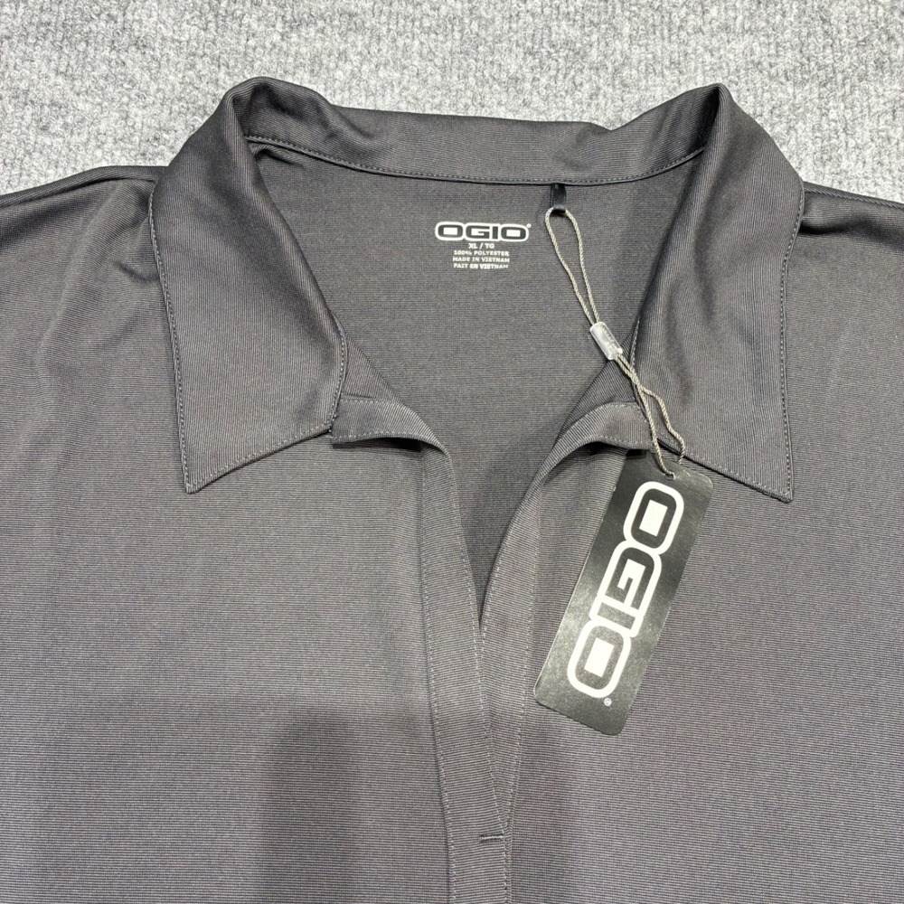 OGIO Womens Size Size XL Black Short Sleeve Collar Neck Performance ‎ Polo New